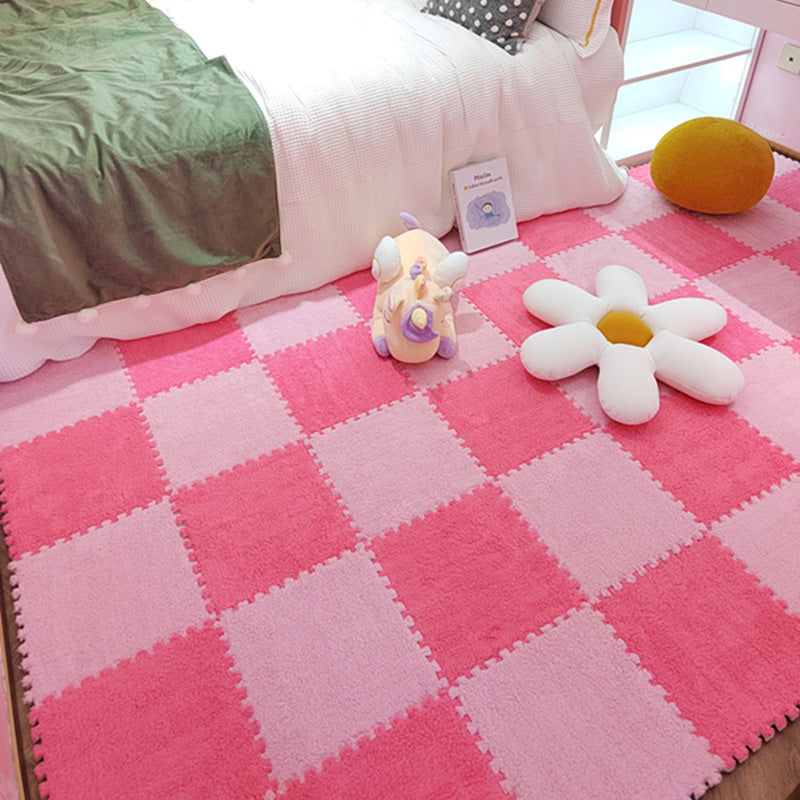 Plush Cut Composite Non-Slip Carpet Tiles for Indoor Bedroom - 12" x 12", view 17