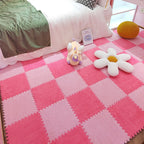Plush Cut Composite Non-Slip Carpet Tiles for Indoor Bedroom - 12" x 12", view 17