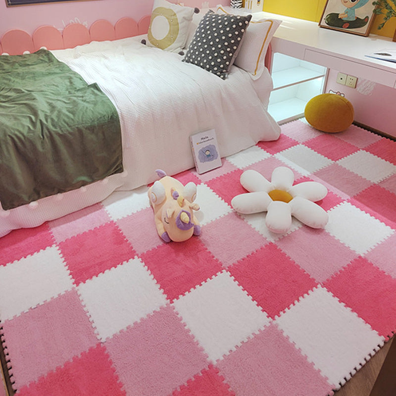 Plush Cut Composite Non-Slip Carpet Tiles for Indoor Bedroom - 12" x 12", view 33