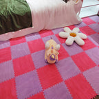 Plush Cut Composite Non-Slip Carpet Tiles for Indoor Bedroom - 12" x 12", view 23