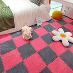 Plush Cut Composite Non-Slip Carpet Tiles for Indoor Bedroom - 12" x 12", view 38