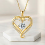 Sterling Silver Necklace for Wife - 2.5 cm Pendant, Adjustable 45 cm Chain, view 4