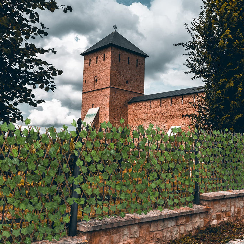Expandable Artificial Privacy Fence for Garden or Indoor - 40cm, Ivy Leaves, view 7