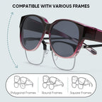 Fit Over Glasses Sunglasses for Prescription Glasses - PC Frame, 24.6g, view 9