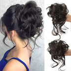 Curly Hair Bun Clip-in Hair Piece - Synthetic Hair, Natural Look, Volume, view 12