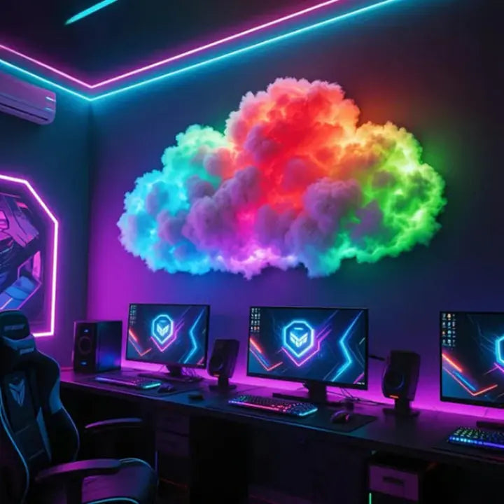 LED Cloud Decorative Light for Bedroom - 200 cm, RGB, USB Powered, view 6