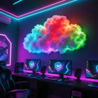 LED Cloud Decorative Light for Bedroom - 200 cm, RGB, USB Powered, view 6