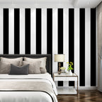Wide Stripes Non-Adhesive Wallpaper Roll for Coffee Room, 33ft x 20.5in, Moisture Resistant, view 10
