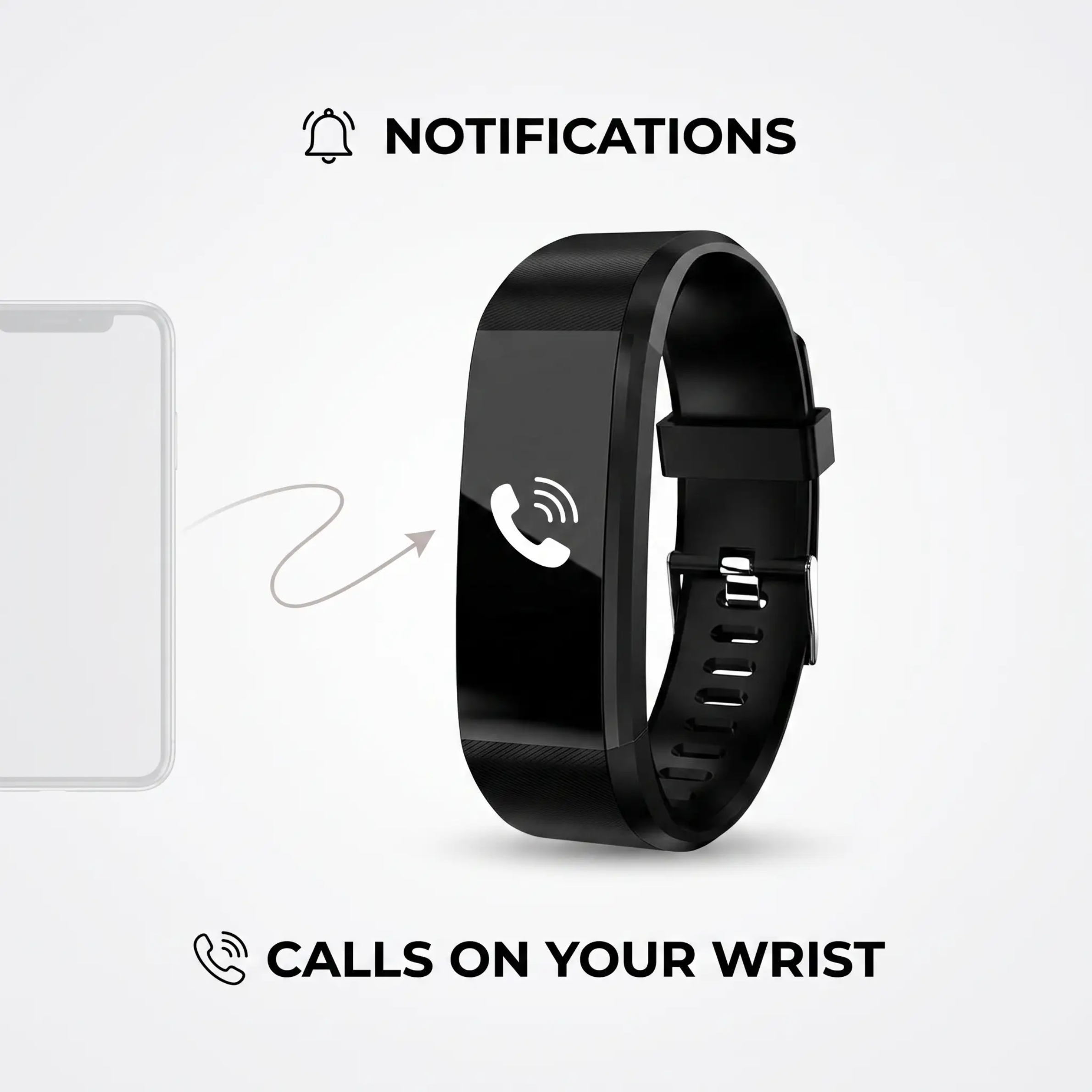Senior Smartwatch for Older Adults - Heart Rate, Blood Pressure, LED Display, view 2