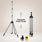 High Pressure Rotating Tripod Sprinkler for Garden - Adjustable Spray, view 7