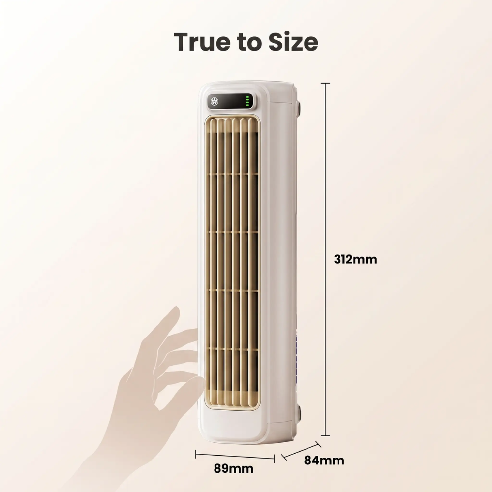 Wall-mounted Cooling Fan for Kitchen - ABS PVC, Usb-C Rechargeable, view 6