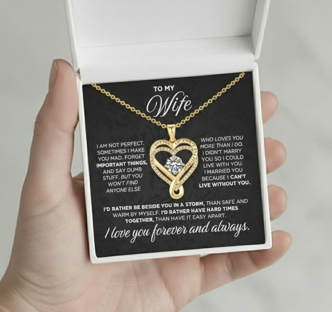 Sterling Silver Necklace for Wife - 2.5 cm Pendant, Adjustable 45 cm Chain, view 8