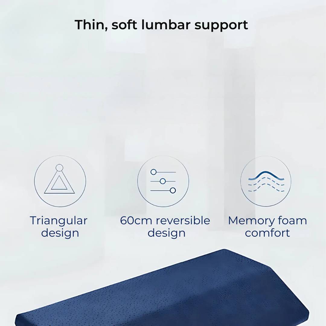 Lumbar Support Pillow for Sleeping - Comfortable Design, Back Pain Relief, view 3