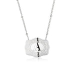 Dainty Belt Buckle Letter Initial Necklace for Women - Cowgirl Western Style