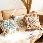 Embroidered Vintage Cushion Cover for Sofa or Bed - 18"x18", view 6