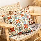 Embroidered Vintage Cushion Cover for Sofa or Bed - 18"x18", view 3