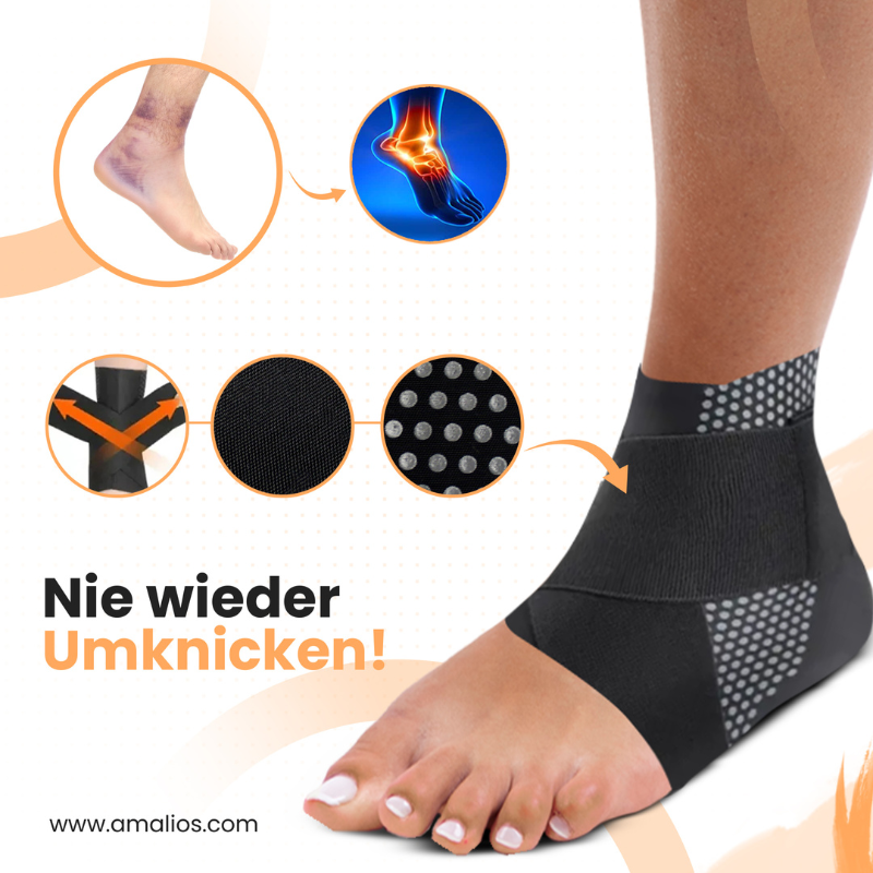 Ankle Support Wrap for Footballers - Protective, Comfort Fit, view 7