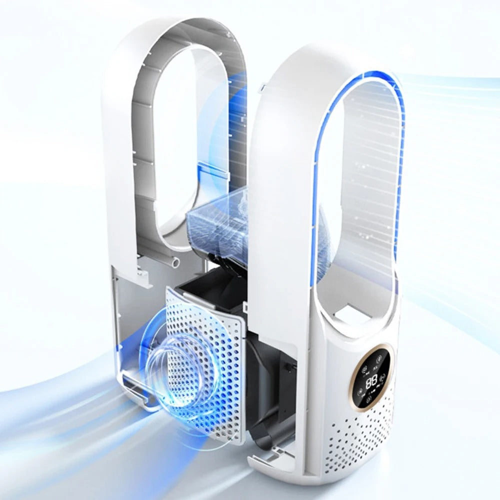 Bladeless Portable Fan for Home and Office - USB Powered, 30.5 cm, ABS, view 12