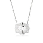 Dainty Belt Buckle Letter Initial Necklace for Women - Cowgirl Western Style, view 6