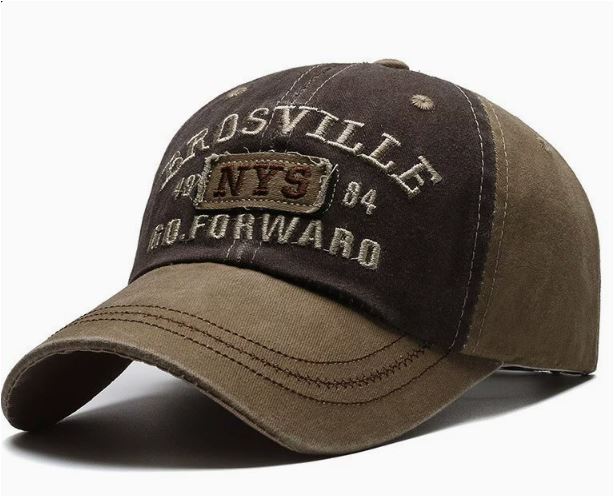 Men's Distressed Vintage-Inspired Baseball Cap for Casual Wear, view 10