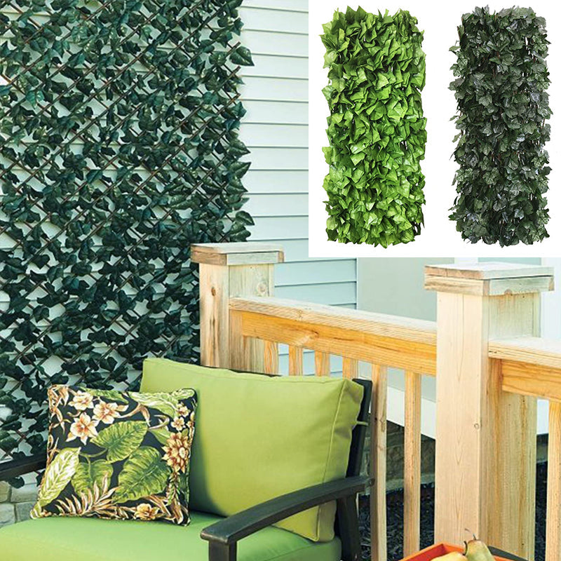 Expandable Artificial Privacy Fence for Garden or Indoor - 40cm, Ivy Leaves, view 9