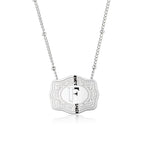 Dainty Belt Buckle Letter Initial Necklace for Women - Cowgirl Western Style, view 9