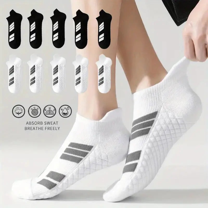 Heel-Friendly Sports Socks with Arch Support - Cushioned Sole, Breathable Mesh, view 6