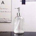 Glass Liquid Soap Dispenser for Bathroom or Kitchen - 400ml Capacity