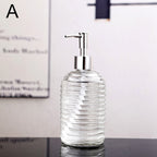 Glass Liquid Soap Dispenser for Bathroom or Kitchen - 400ml Capacity