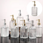 Glass Liquid Soap Dispenser for Bathroom or Kitchen - 400ml Capacity, view 6