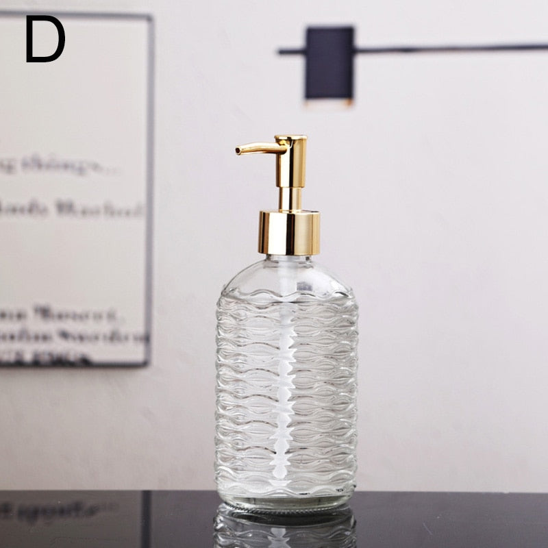 Glass Liquid Soap Dispenser for Bathroom or Kitchen - 400ml Capacity, view 13