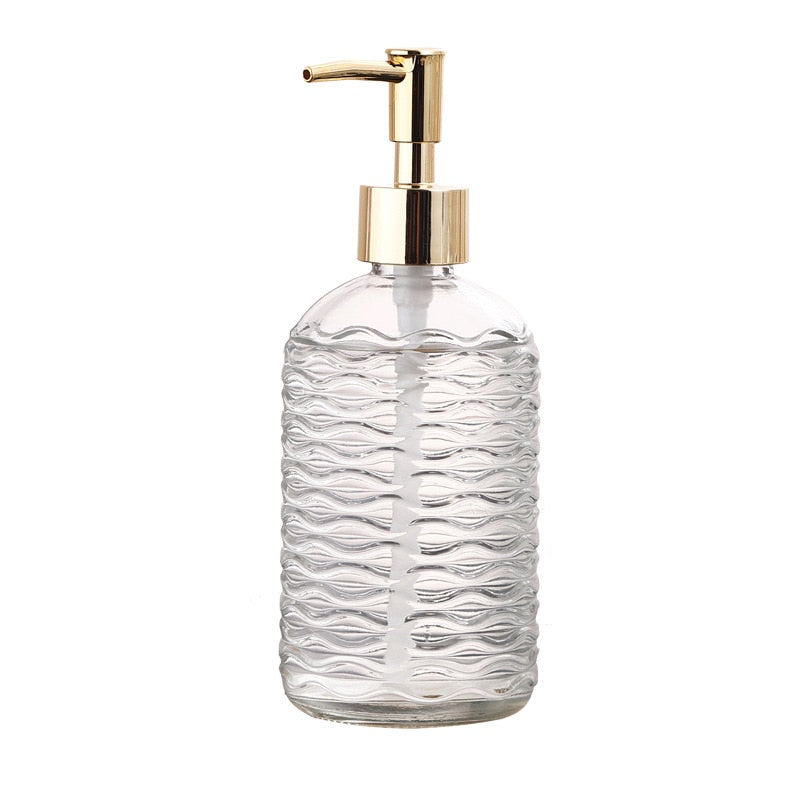 Glass Liquid Soap Dispenser for Bathroom or Kitchen - 400ml Capacity, view 10