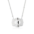 Dainty Belt Buckle Letter Initial Necklace for Women - Cowgirl Western Style, view 11