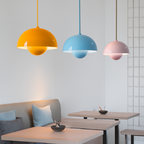 Half-Circle Colourful Chandelier Ceiling Light - LED, Metal Frame, Dimmable, view 14