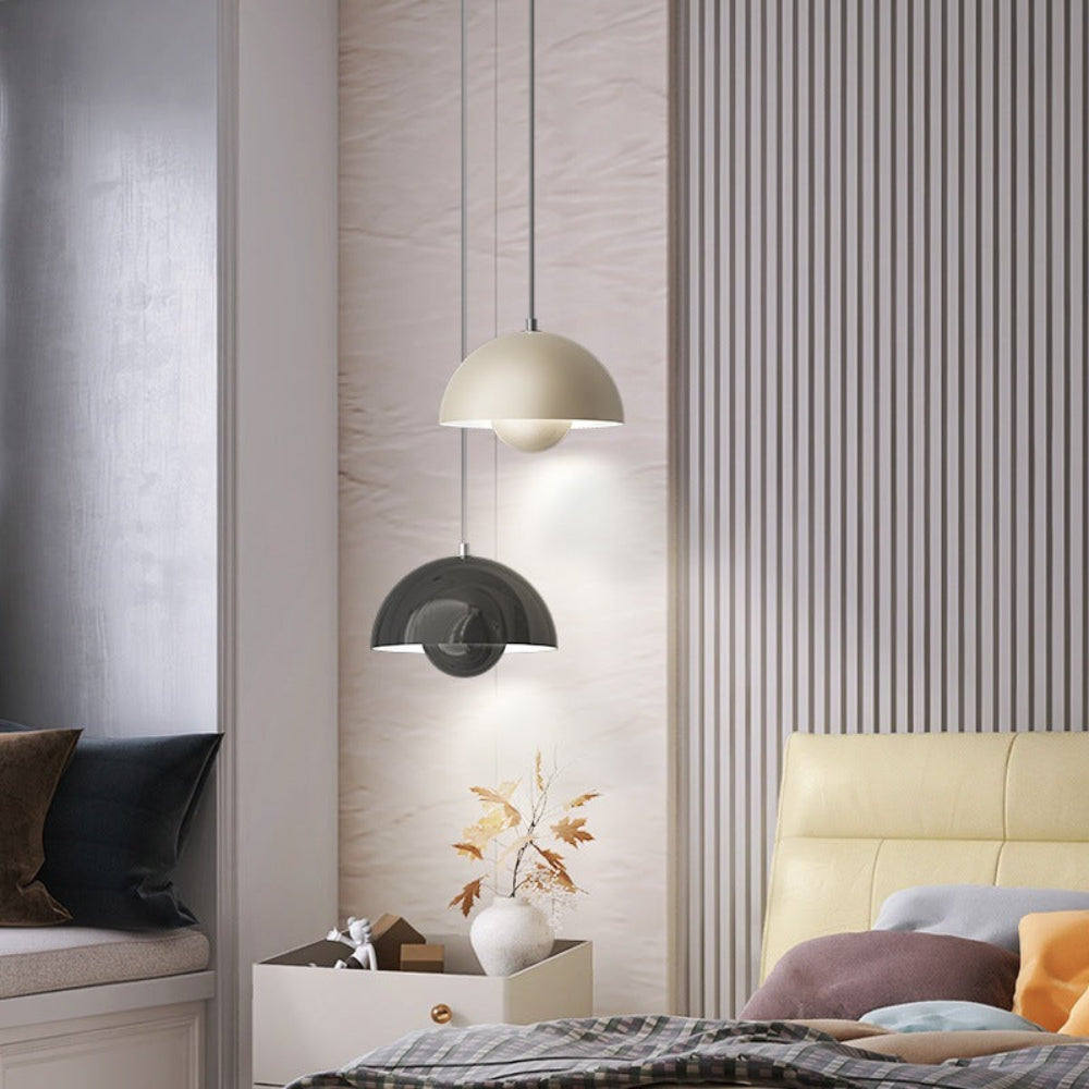 Half-Circle Colourful Chandelier Ceiling Light - LED, Metal Frame, Dimmable, view 3