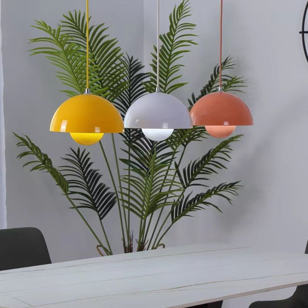 Half-Circle Colourful Chandelier Ceiling Light - LED, Metal Frame, Dimmable, view 17