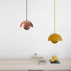 Half-Circle Colourful Chandelier Ceiling Light - LED, Metal Frame, Dimmable, view 2