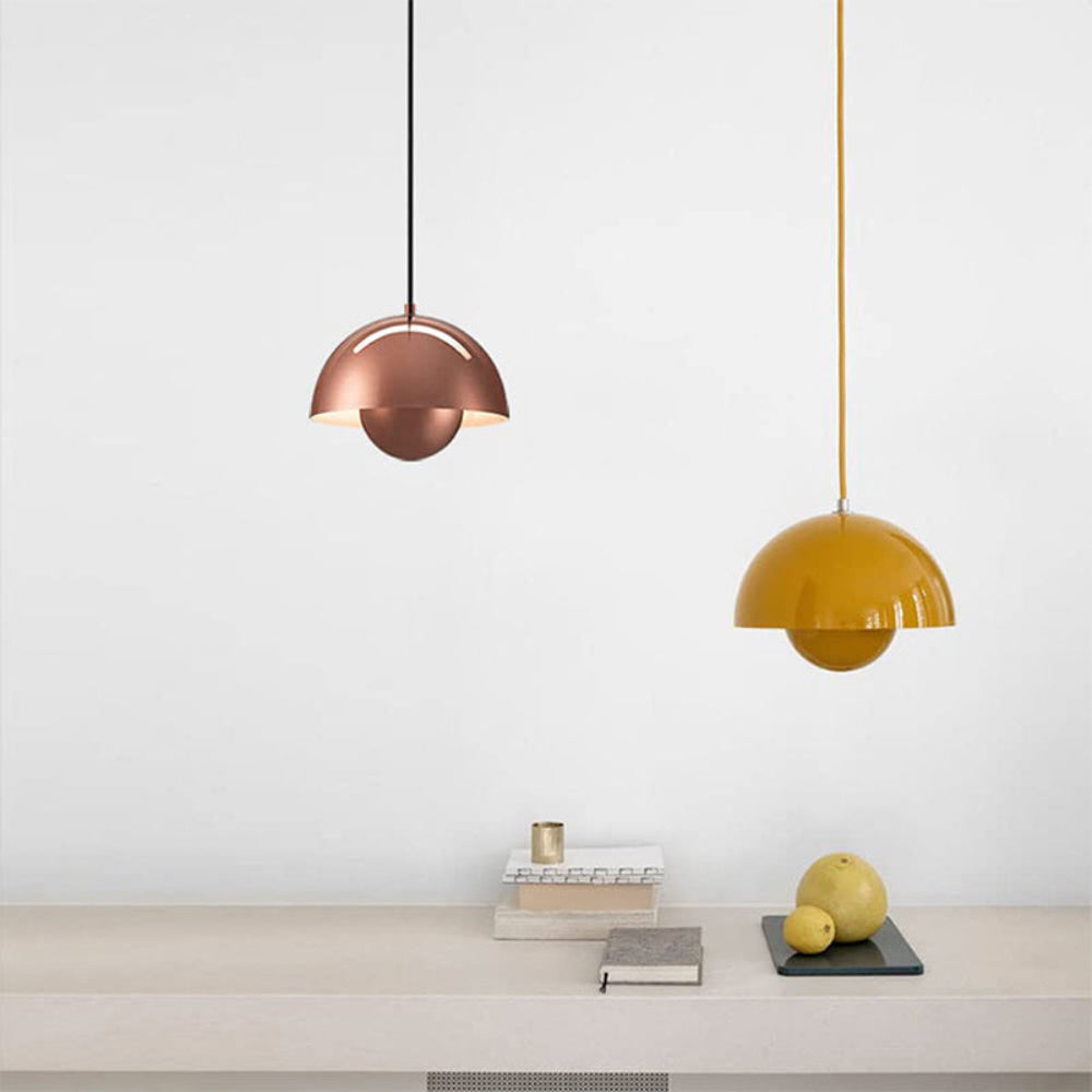Half-Circle Colourful Chandelier Ceiling Light - LED, Metal Frame, Dimmable, view 2