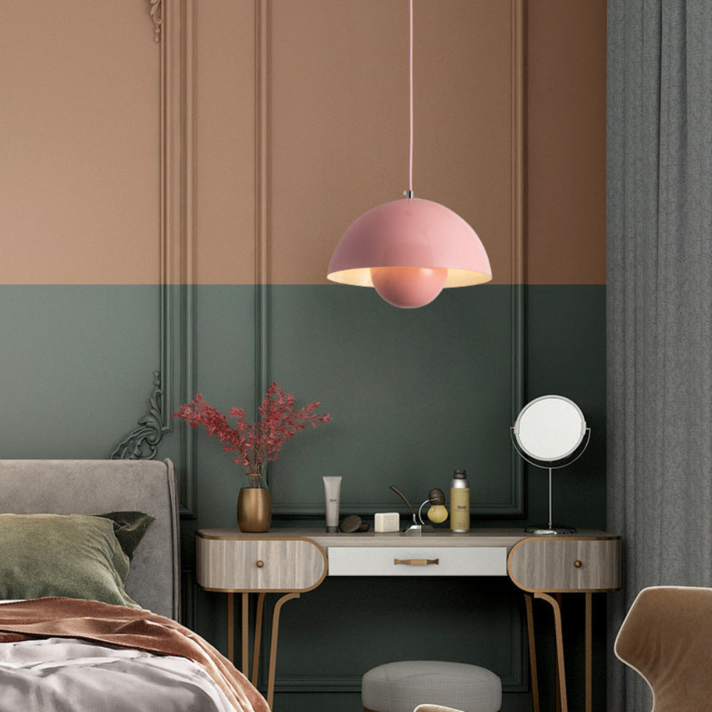 Half-Circle Colourful Chandelier Ceiling Light - LED, Metal Frame, Dimmable, view 13