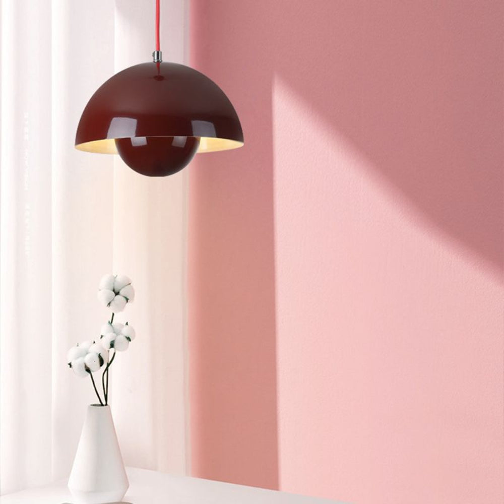 Half-Circle Colourful Chandelier Ceiling Light - LED, Metal Frame, Dimmable, view 7