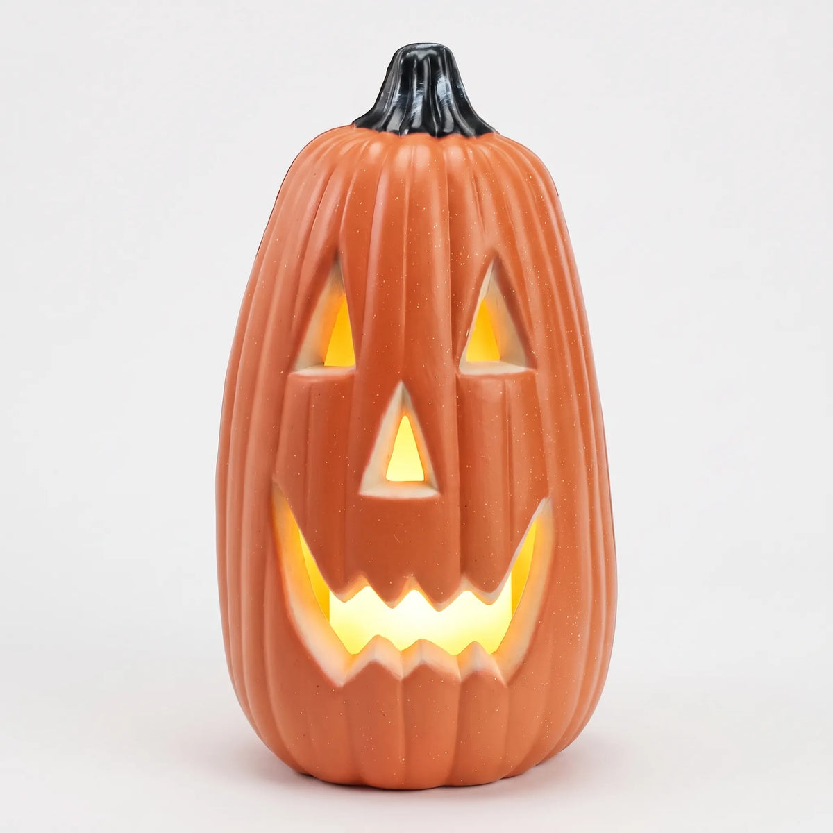 Halloween Pumpkin Jack O Lantern LED Battery Operated Decor 34cm