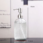 Glass Liquid Soap Dispenser for Bathroom or Kitchen - 400ml Capacity, view 8
