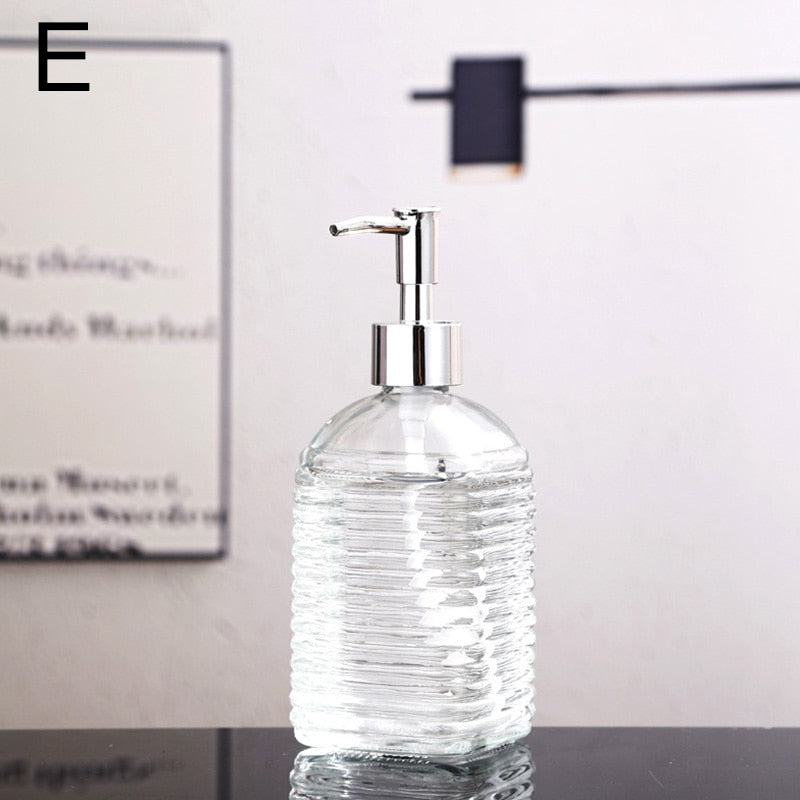 Glass Liquid Soap Dispenser for Bathroom or Kitchen - 400ml Capacity, view 2
