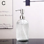 Glass Liquid Soap Dispenser for Bathroom or Kitchen - 400ml Capacity, view 12