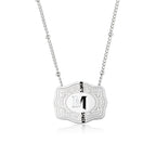 Dainty Belt Buckle Letter Initial Necklace for Women - Cowgirl Western Style, view 16