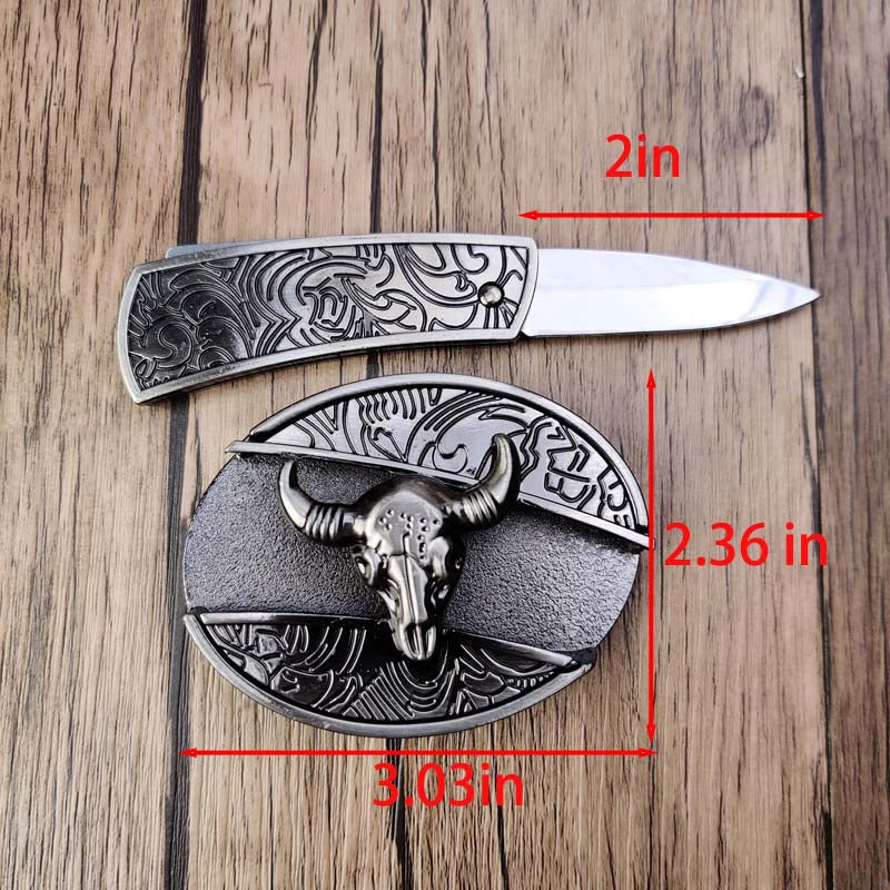 Metal Oval Cowboys Belt Buckle - Zinc Alloy, 3.03 x 2.36 Inch, view 6