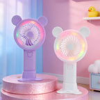 Women's Portable Mini Fan - Playful Bear Design, USB Rechargeable, view 2
