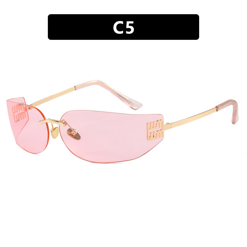 Women's Futuristic Designer Sunglasses - Unusual Frame, UV Protection, view 6