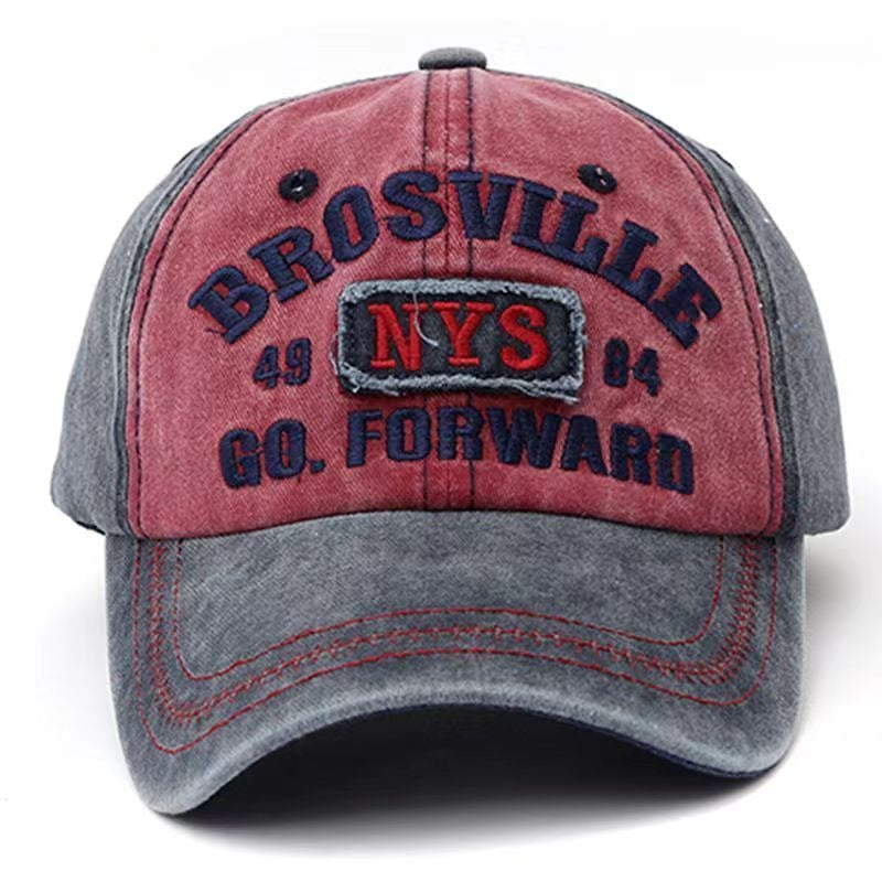 Men's Distressed Vintage-Inspired Baseball Cap for Casual Wear, view 4