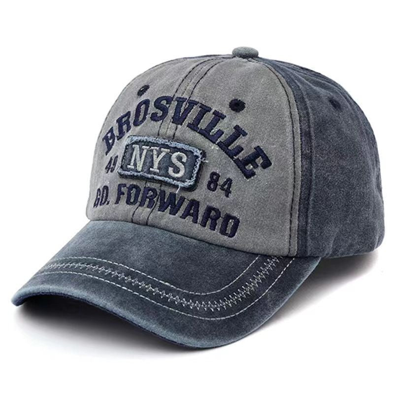 Men's Distressed Vintage-Inspired Baseball Cap for Casual Wear, view 9